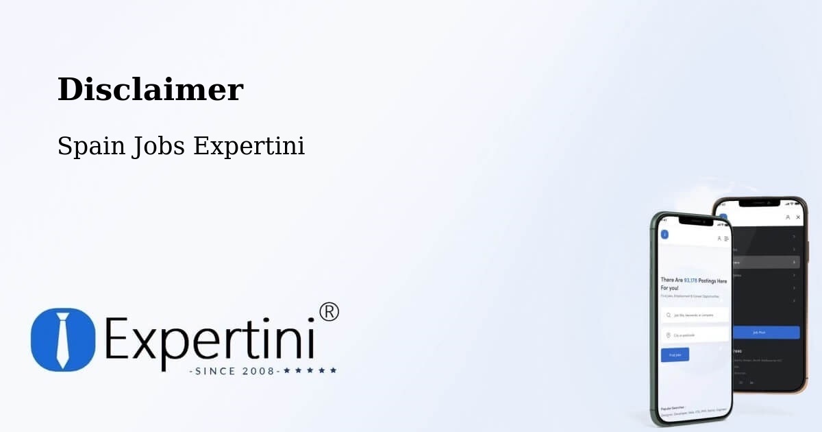 Disclaimer – Cedeira - Spain Jobs Expertini